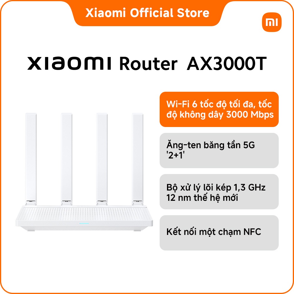 Bộ định tuyến Wi-Fi Xiaomi Router AX3000T