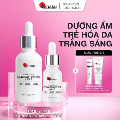 Combo Serum Kihasu 6in1 Collagen Cao Cấp Nhật Bản Dưỡng Ẩm Da, Căng Da, Sáng Đều Màu Da với Niacinamide Tranexamic Acid