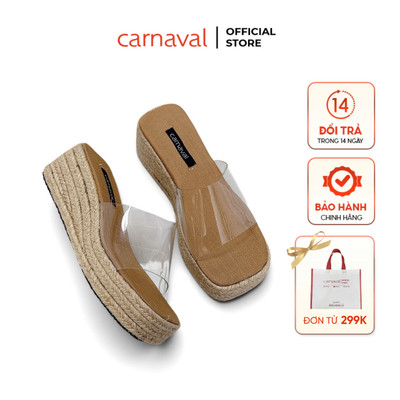 Dép Xuông Đế Cói Carnaval Quai Trong Cao 5p Siêu Xinh - Phong Cách Đơn Giản, Thanh Lịch - VS16