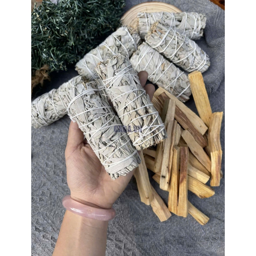 Xô trắng Thanh tẩy - White Sage/ Gỗ Thanh Tẩy - Palo santo | CADA DECOR