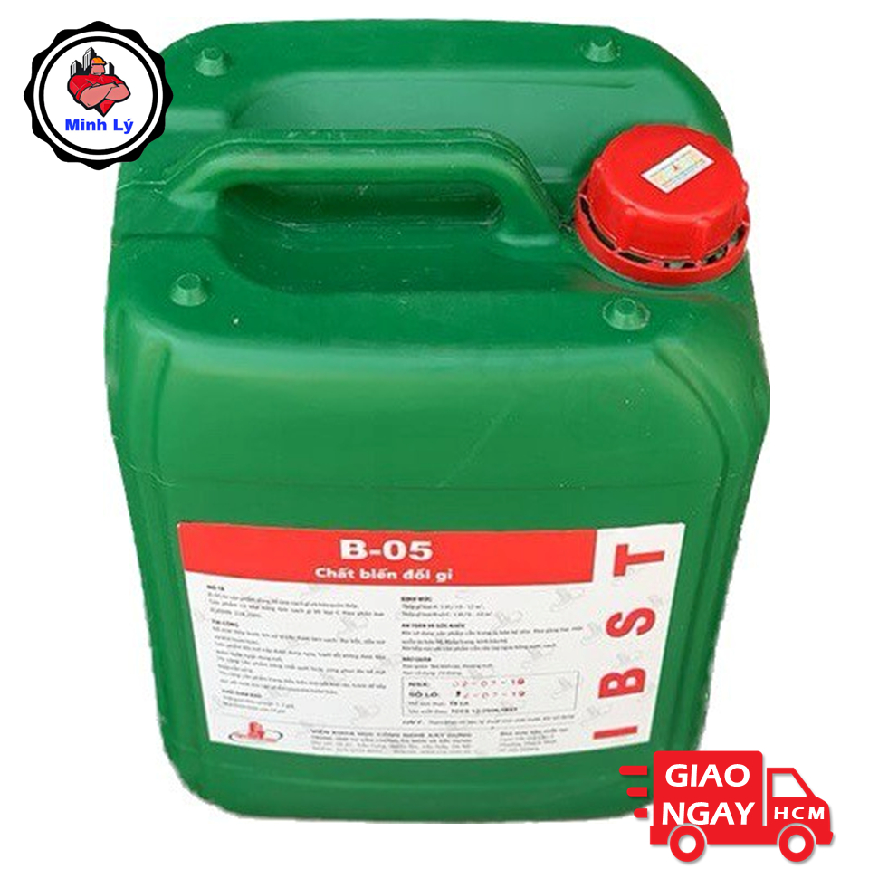 [Hỏa Tốc] Can 5L Tẩy Rỉ Chất Biến Đổi Gỉ B-05 Biến Gỉ Sắt Thép Cũ Thành Mới B05 BO5 IBST Minh Lý
