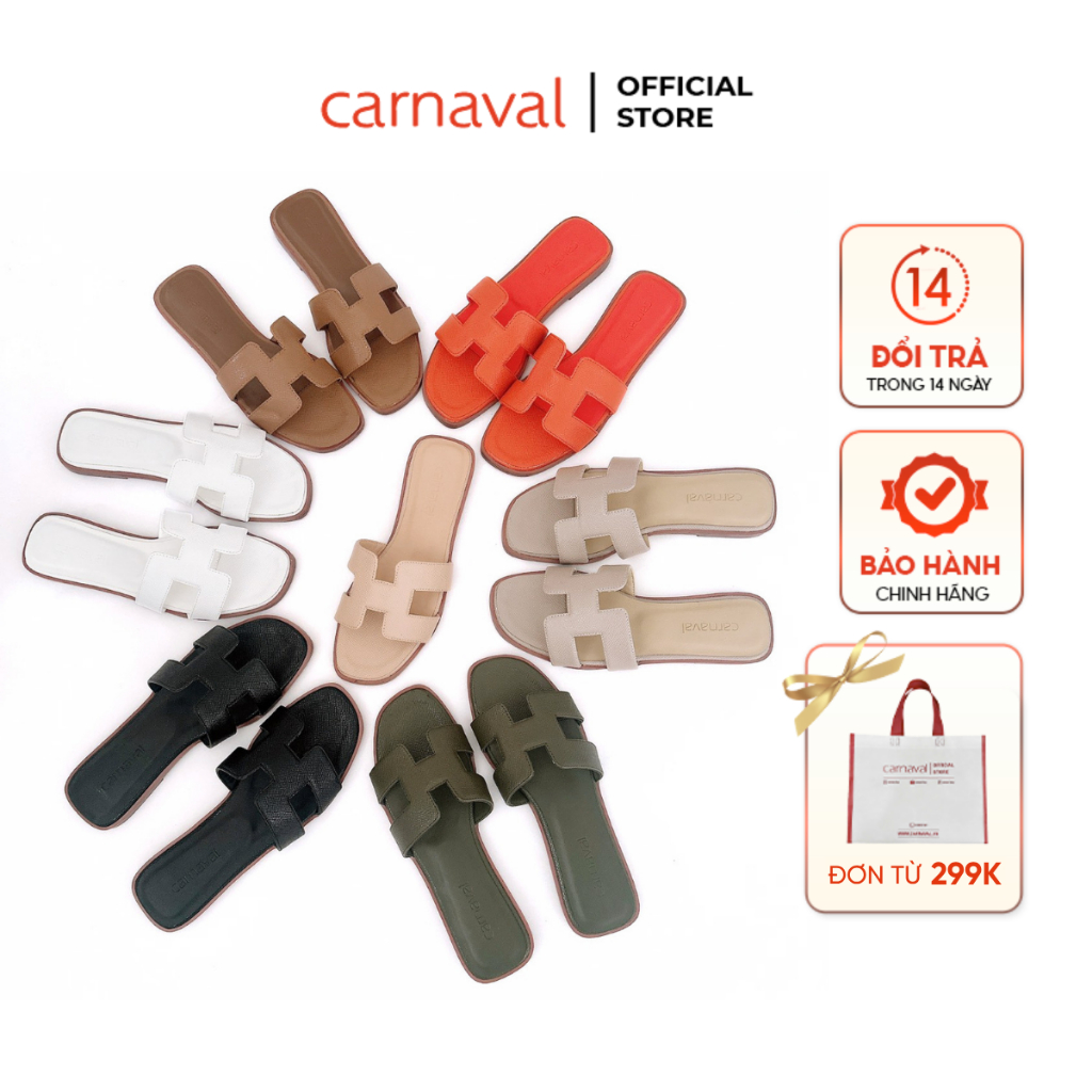 Dép Đế Bệt Quai Ngang Chữ H Carnaval Phong Cách Hiện Đại, Thời Trang Xu Hướng Hiện Nay - VS82