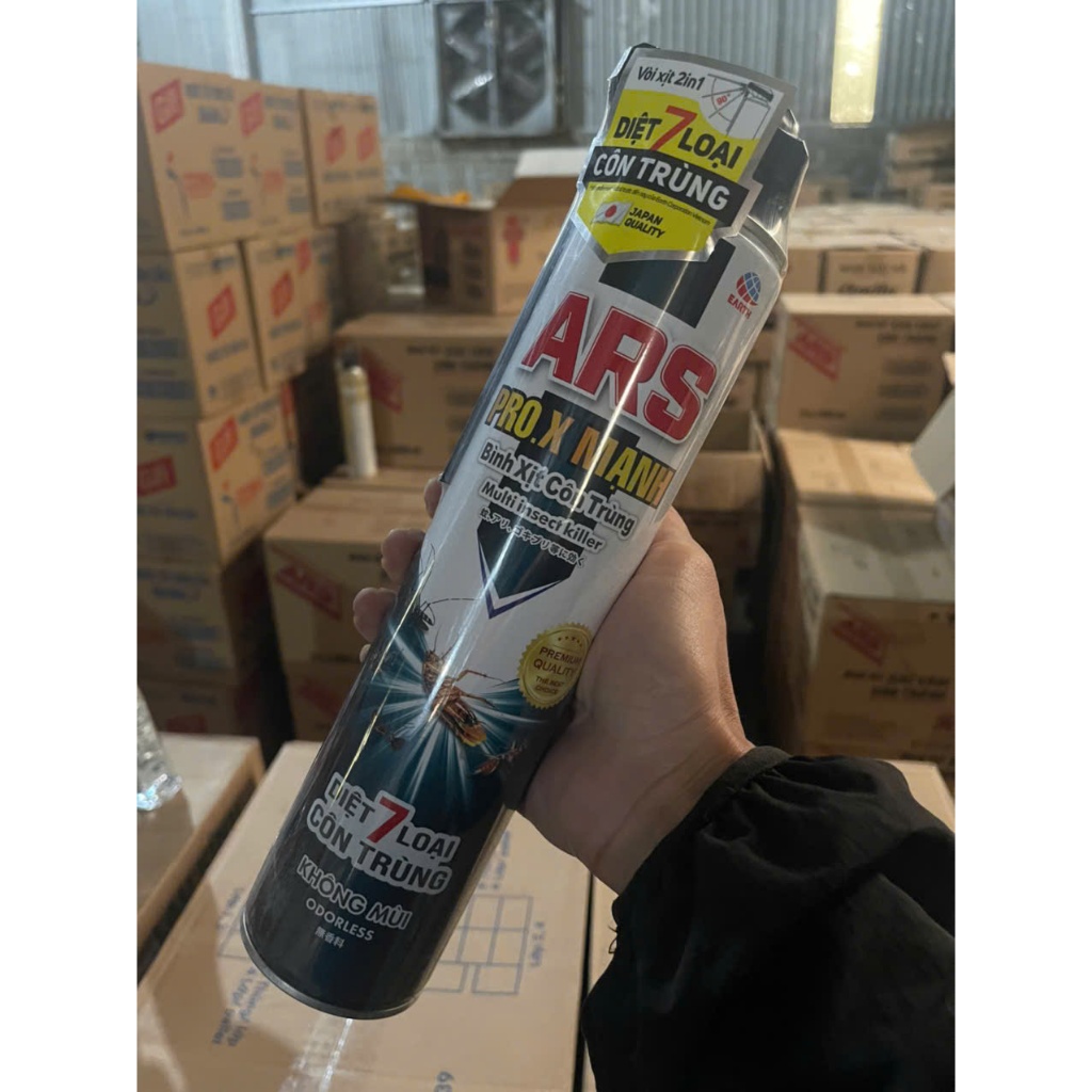 Bình xịt côn trùng PRO.X MẠNH ARS Không Mùi Tặng 1 Hộp Nhang Muỗi ARS.