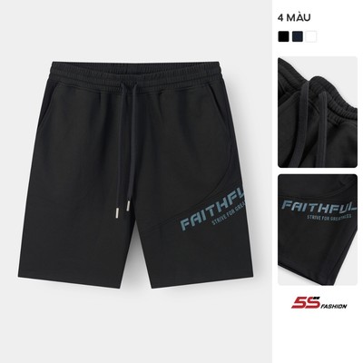 Quần Short Casual Nam 5S FASHION Cạp Chun Vải Cotton Mềm Mại, Thiết Kế Năng Động M0QSC26010