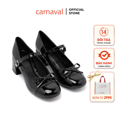 Giày Búp Bê Nữ Cao Gót 4cm Thời Trang Carnaval - Kiểu Dáng Lolita, Phong Cách Tiểu Thư - VS107
