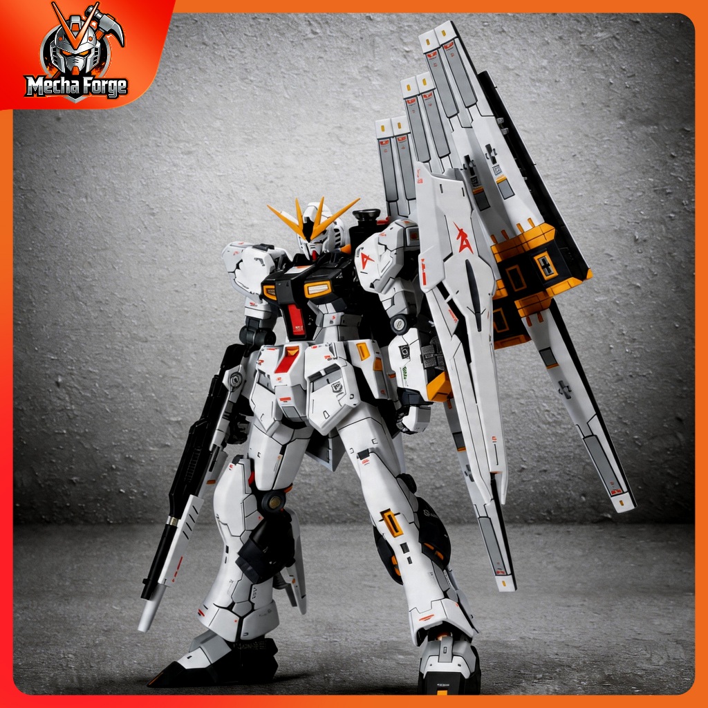 Changlong 5502 RG 1/144 RX-93 Nu Gundam Full Armor Model Kit with Double Funnels & Water Slide Decal