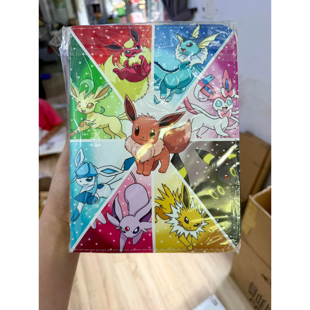 [ Phụ kiện ] Sổ đựng card , album da sưu tập thẻ bài Pokemon Yugioh Hàn quốc Card anime ( 50 trang)