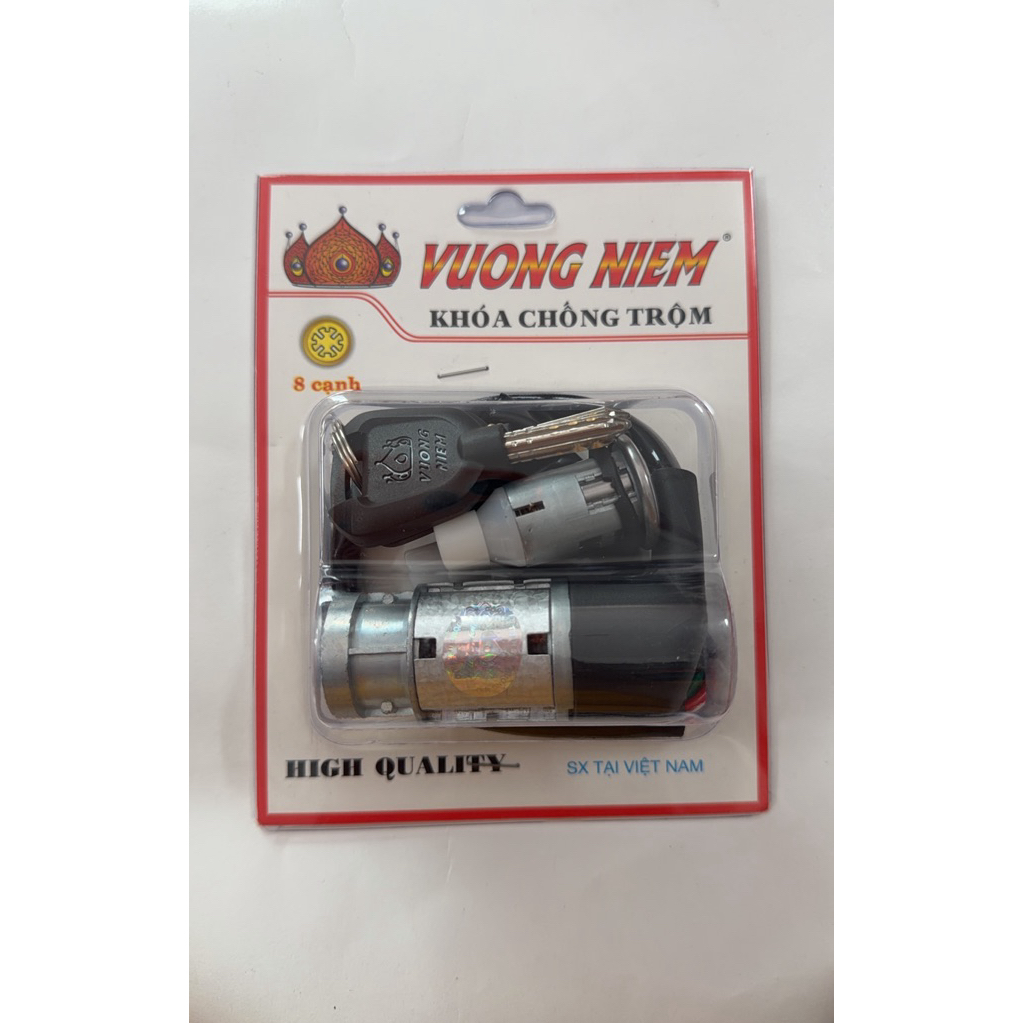 Ổ khóa 8 cạnh cho Wave Thái, Anpha nhỏ, ZX (tám cạnh Wave A nhỏ 2000