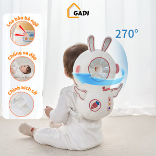 Gối Bảo Vệ Đầu Lưng Cho Bé Tập Đi Phát Loa Báo Khi Ngã GADI, Đai Đeo Ngực Chữ H Chống Tuột Tuyệt Đối An Toàn