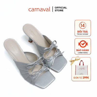 Dép Cao Gót Nữ Kiểu Dáng Lacing Gót Nhọn Cao 9cm Da Cao Cấp – Dáng Đẹp, Sang Trọng - VS142