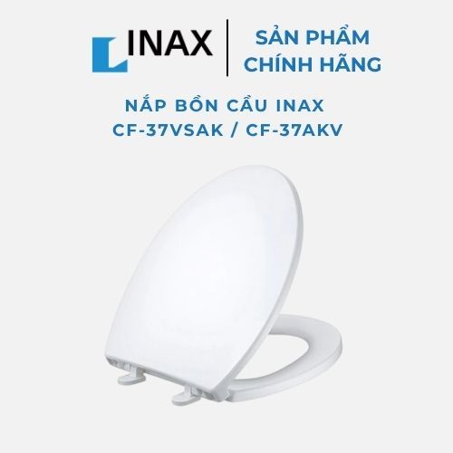 Nắp Bồn Cầu INAX CF-37VSAK / CF-37AKV Chính Hãng – Thay Thế C117, C108, Nắp Êm & Nắp Thường