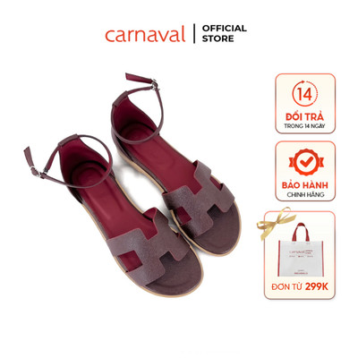 Giày Sandal Nữ Đế Bệt Hậu Bít Quai Chữ H Thời Thượng, Thời Trang - VS149