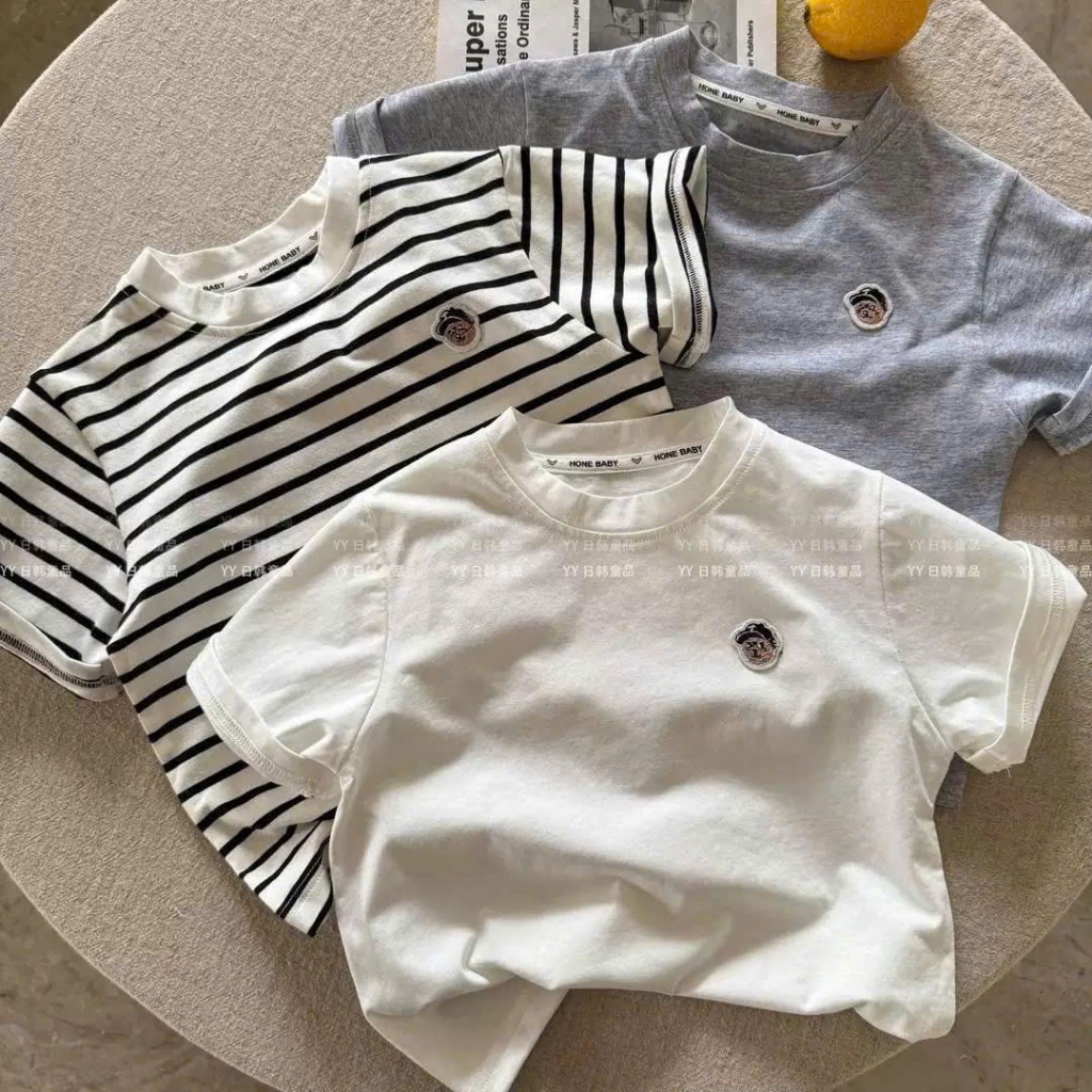Áo Cộc Tay Baby Cho Bé Trai, Bé Gái Chất Liệu Thun Cotton Mềm Mịn Từ 8kg-35kg