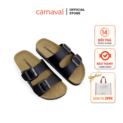 Dép Sandal Nữ Carnaval Hai Quai Ngang Khóa Cài Đế Trấu Êm Chân Thời Trang Hottrend Hè - VS158