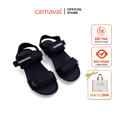 Sandal Carnaval Unisex Đế Cao Chống Trượt, Quai Dán Thời Trang, Bền Đẹp Đi Học Đi Chơi - VS160