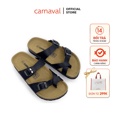 Dép Sandal Nữ Carnaval Đế Trấu 2 Quai Ngang Kẹp Ngón Xỏ Ngón Cá Tính, Thoải Mái, Cá Tính - VS167