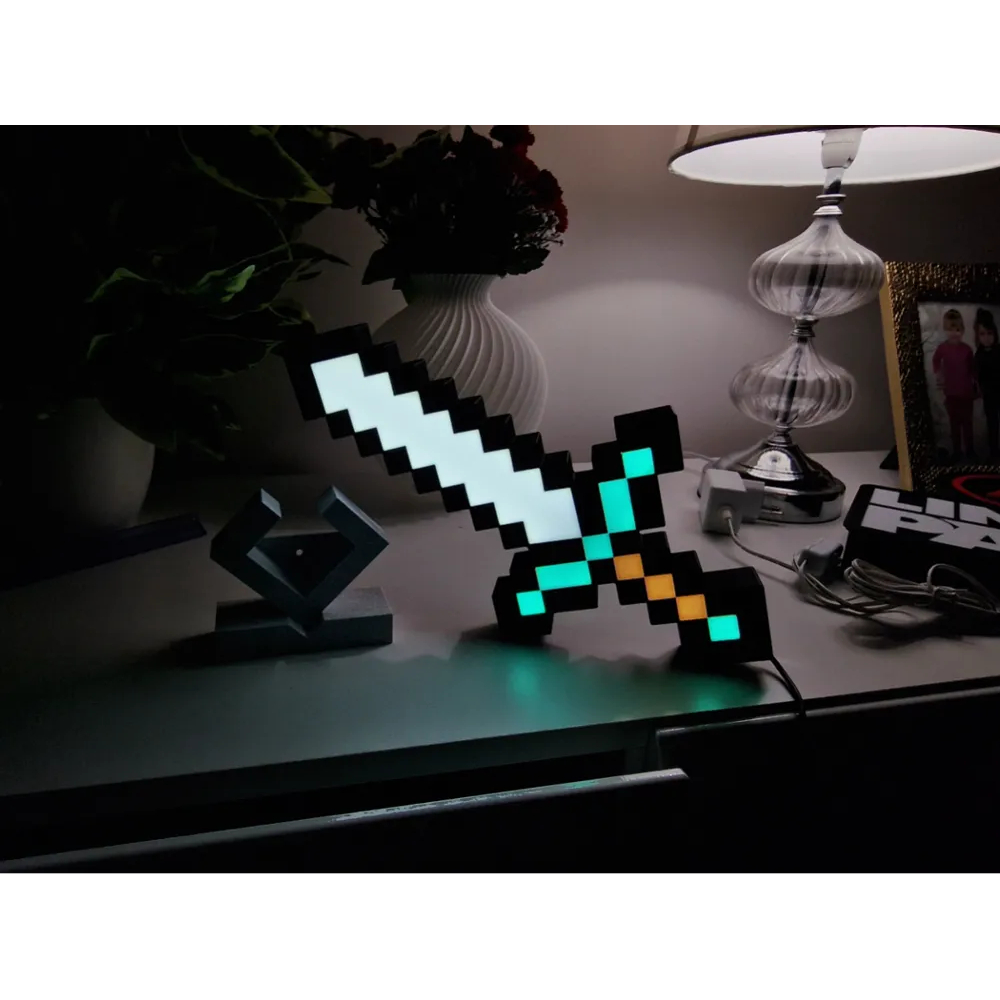 Đèn trang trí hình thanh kiếm Minecraft-Minecraft Sword Lighting Lamp Decoration