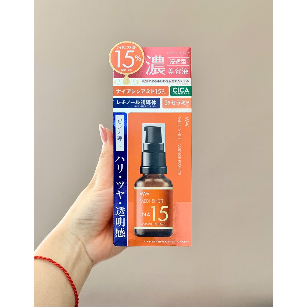 Tinh Chất Niacinamide 15% Giảm Nhăn Chuyên Sâu Meishoku Medi Shot Na15 30ml