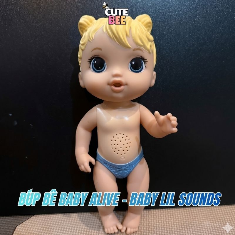 Búp bê tương tác Baby Alive Baby Lil Sounds lỗi âm thanh, lem sơn - Đồ chơi BEE VNXK