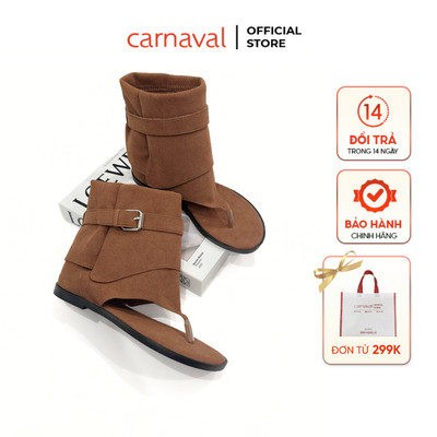 Sandal Nữ Cổ Cao Gladiator Da Lộn Trẻ Trung Cá Tính Thời Trang Đi Chơi - VS180