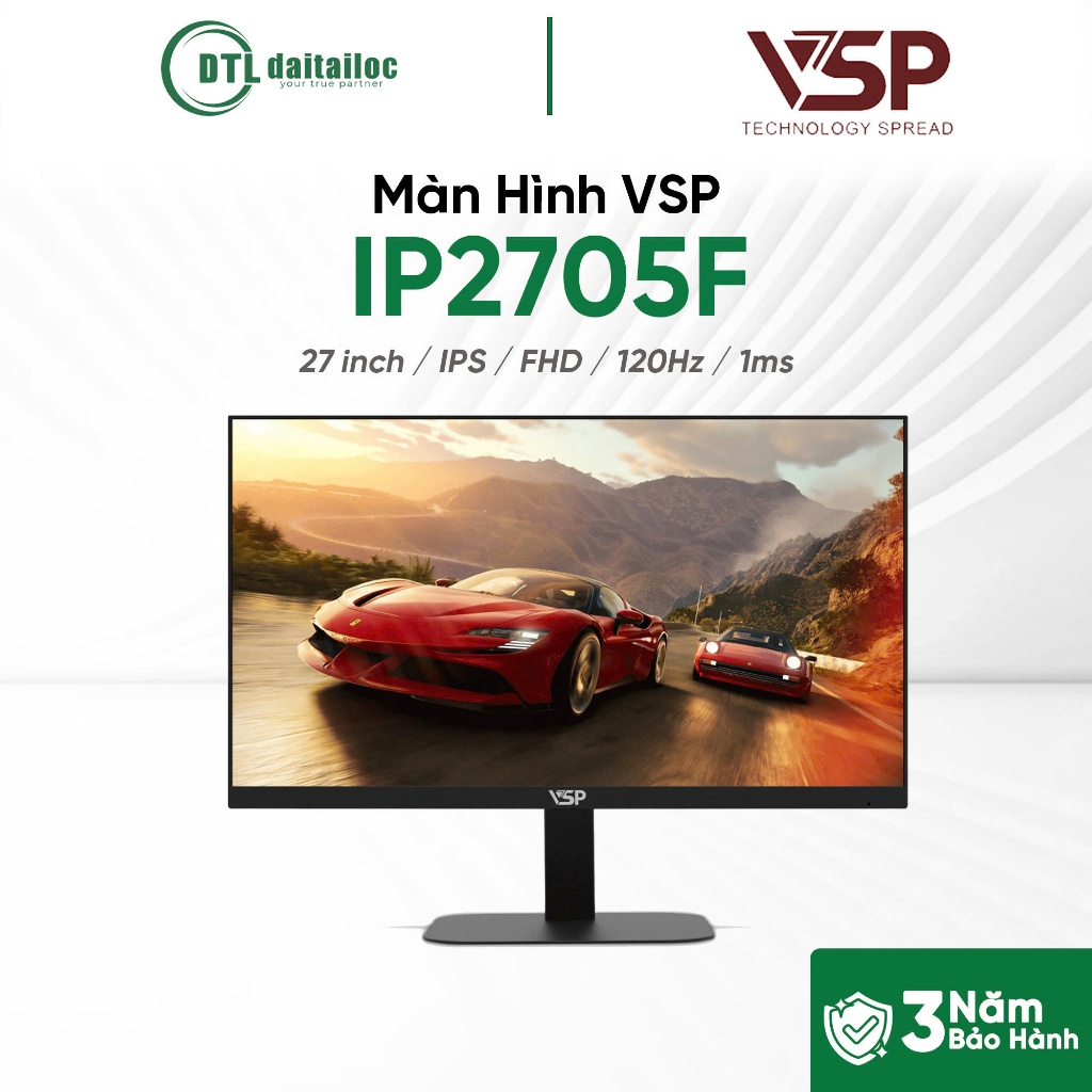 Màn Hình VSP IP2705F 27 inch  IPS  FHD  120Hz  1ms I Chính hãng I Bảo hành 36 tháng