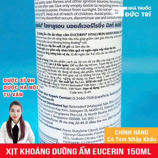 [CHÍNH HÃNG] Xịt Khoáng Dưỡng Ẩm Làm Dịu Da Eucerin