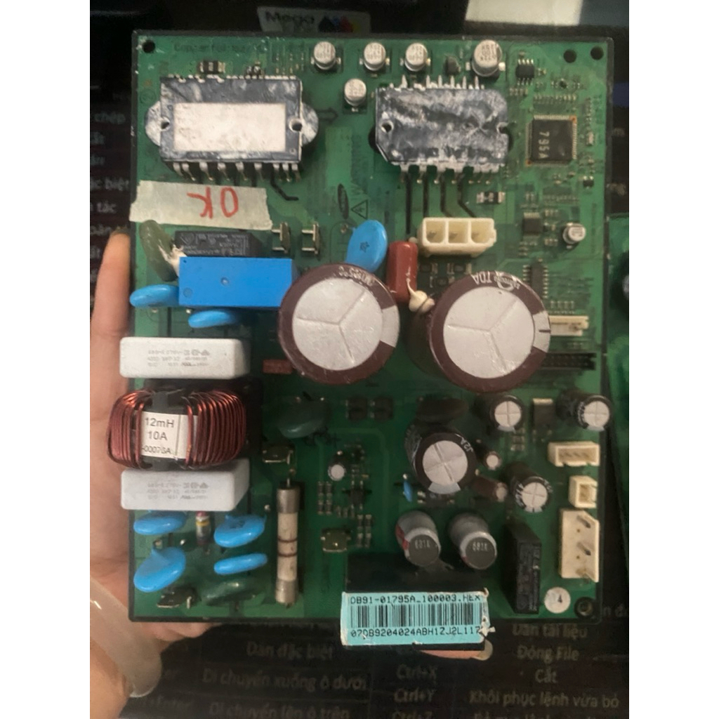 Bo mạch giàn nóng điều hòa máy lạnh SAMSUNG 2 tụ gas 410