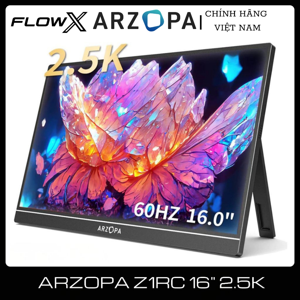 Màn Hình Di Động ARZOPA Z1RC 16 Inch 2.5K IPS 16:10 Khung Hợp Kim USB-C HDMI