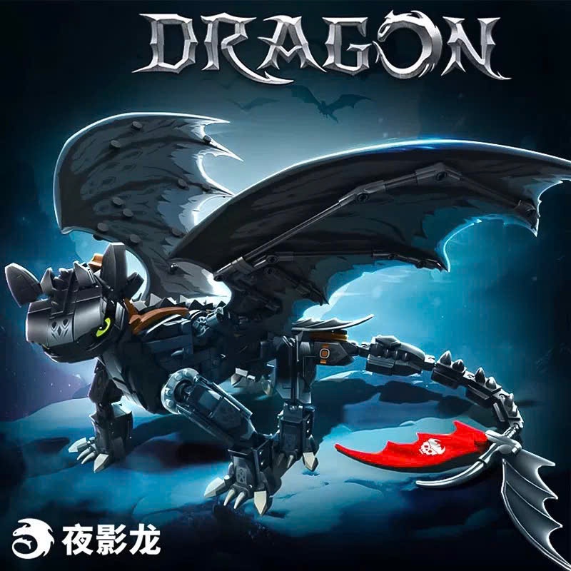 Bộ Mô Hình lắp Ráp Răng Sún Dũng Mãnh - How To Train Your Dragon Night Furry