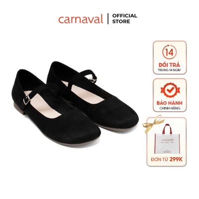 Giày Búp Bê Nữ Carnaval – Da Lộn Quai Ngang Nữ Tính, Êm Nhẹ - VS190