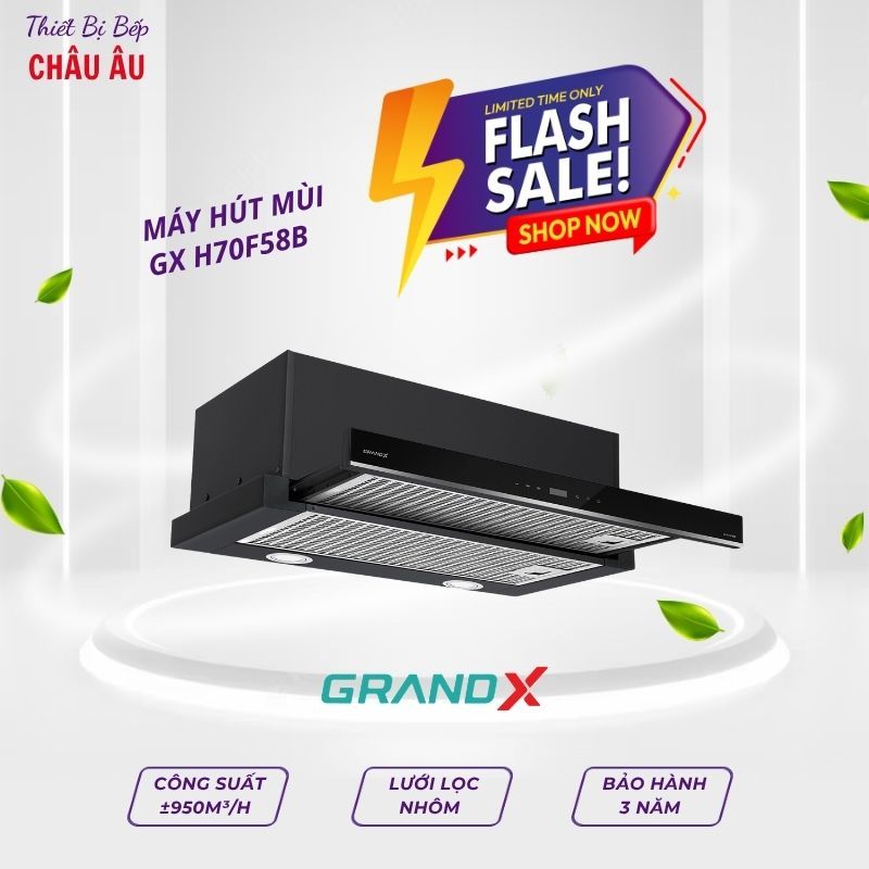 Máy hút mùi âm tủ GrandX GX H70F58B – Gọn đẹp, hút khỏe, giá dễ tiếp cận