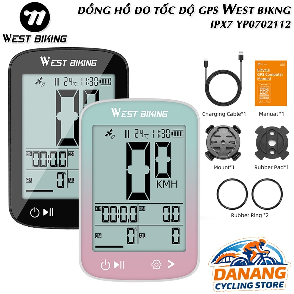 Đồng Hồ Đo Tốc Độ Xe Đạp GPS WEST BIKING – Định Vị Vệ Tinh, Đo Tốc Độ