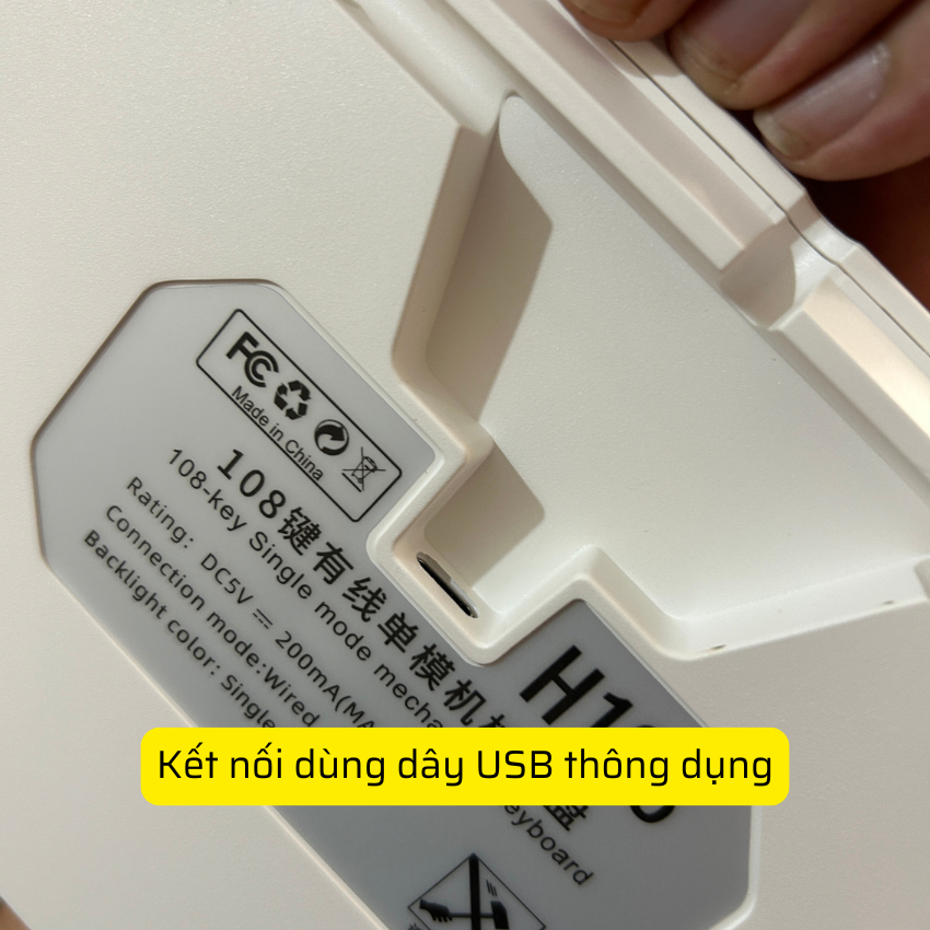 Bàn phím cơ H108 Lite, dùng Blue Switch gõ sướng, phiên bản kết nối bằng dây, phù hợp Gamming | BigBuy360 - bigbuy360.vn