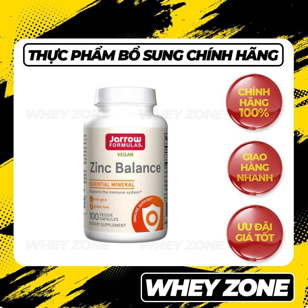 Jarrow Zinc Balance – Hỗ Trợ Miễn Dịch & Da Khỏe