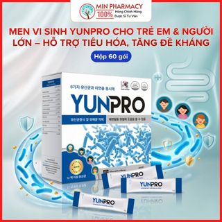 Men Vi Sinh YUNPRO Cho Trẻ Em & Người Lớn – Cân Bằng Hệ Vi Sinh, Hỗ Trợ Tiêu Hóa & Tăng Đề Kháng