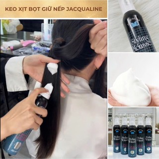 Keo Styling Mousse Jacqualine Tạo Bọt Xịt Tóc 250ml, Keo Xịt Tạo Bọt Giữ Nếp Tóc- Na Huỳnh