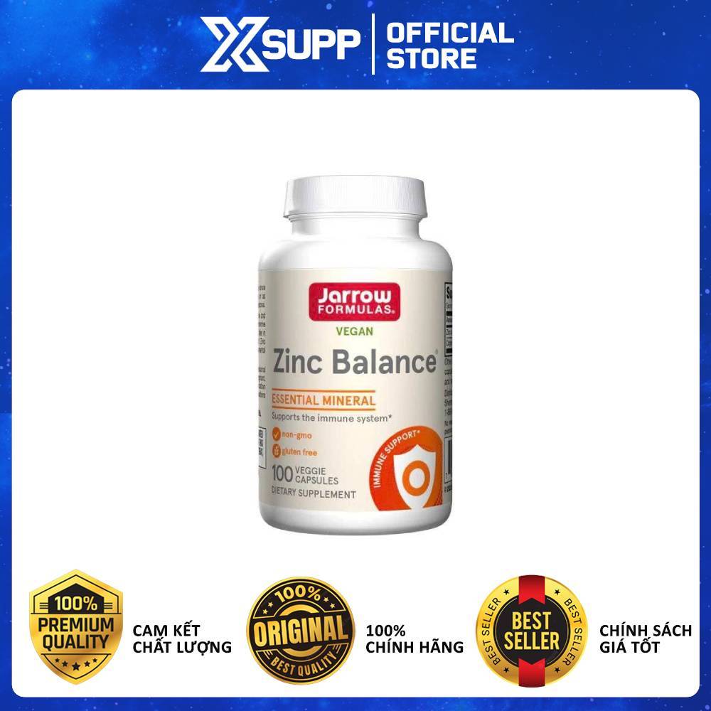 Jarrow Zinc Balance – Hỗ Trợ Da, Tóc