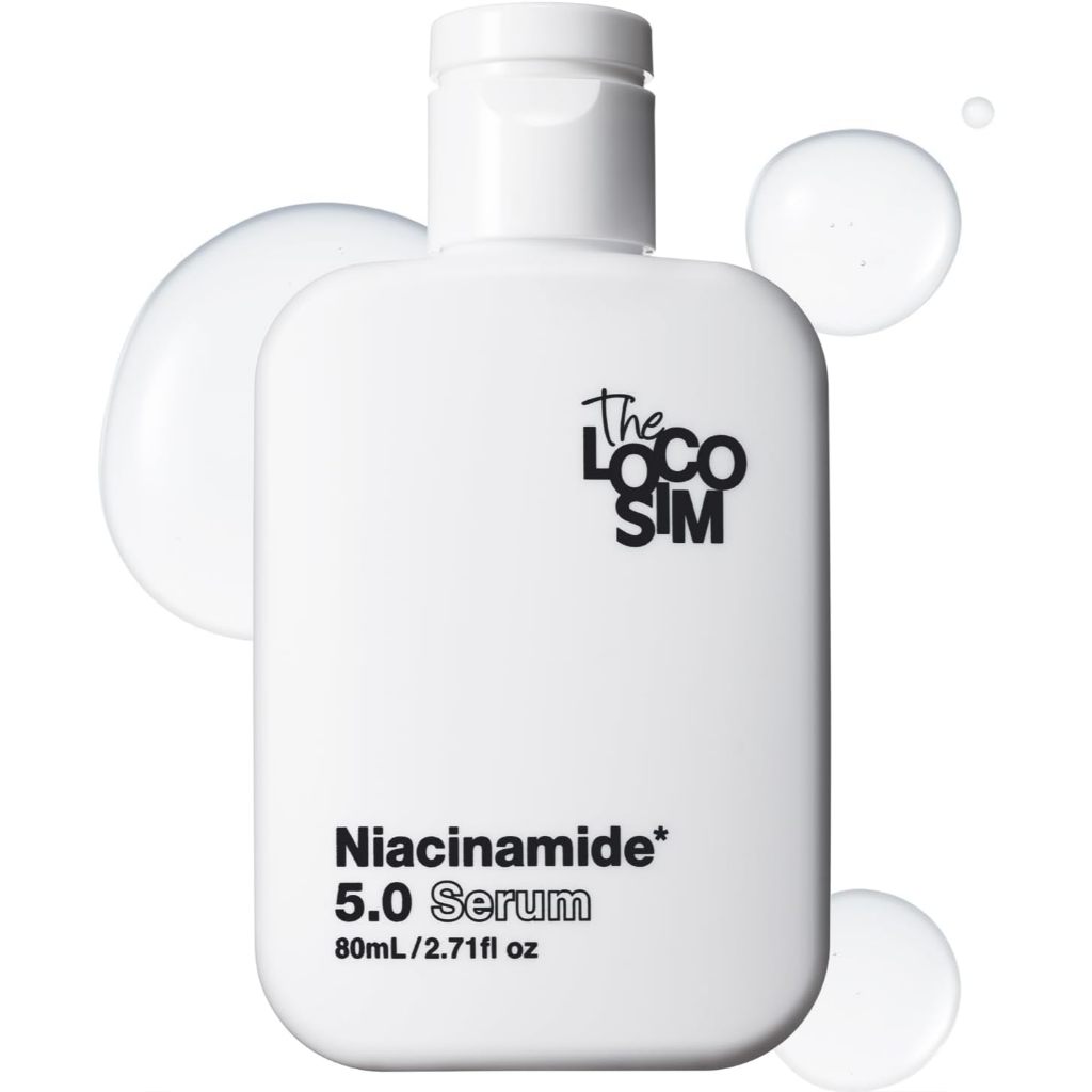 Serum LOCOSIM Niacinamide 5.0 80mL chứa niacinamide liposomal nồng độ cao 5% Sản xuất tại Nhật Bản.