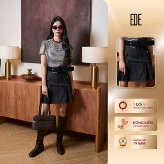 Chân váy denim thiết kế Eva de Eva 26SCVC001D