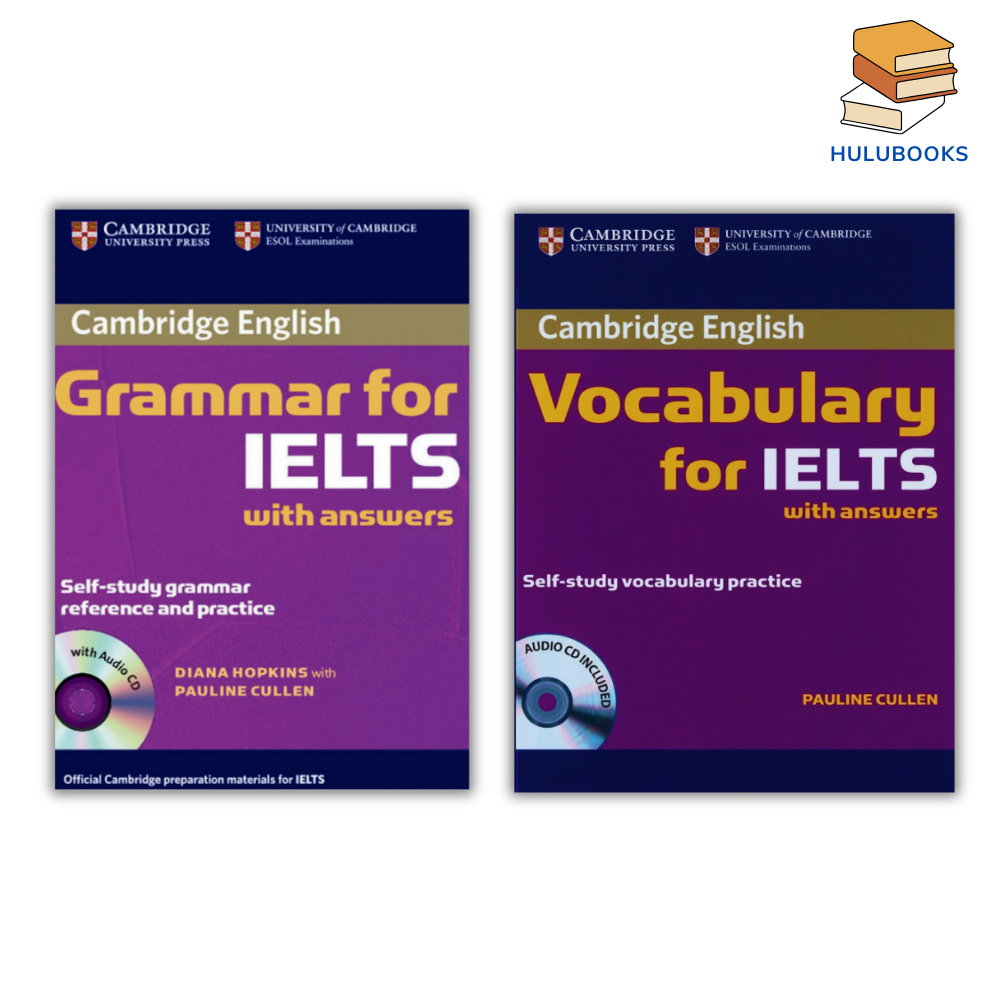 Sách - Grammar for IELTS + Vocabulary for IELTS - In màu/In đen trắng laser đẹp