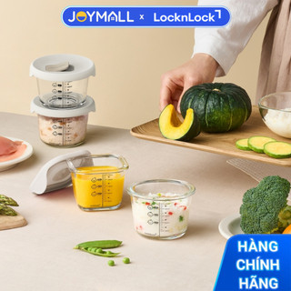Hộp Đựng Đồ Ăn Cho Bé LocknLock LLG1031S3IVY - Hàng Chính Hãng, Thân Thủy Tinh Chịu Nhiệt, Có Vạch Chia - JoyMall