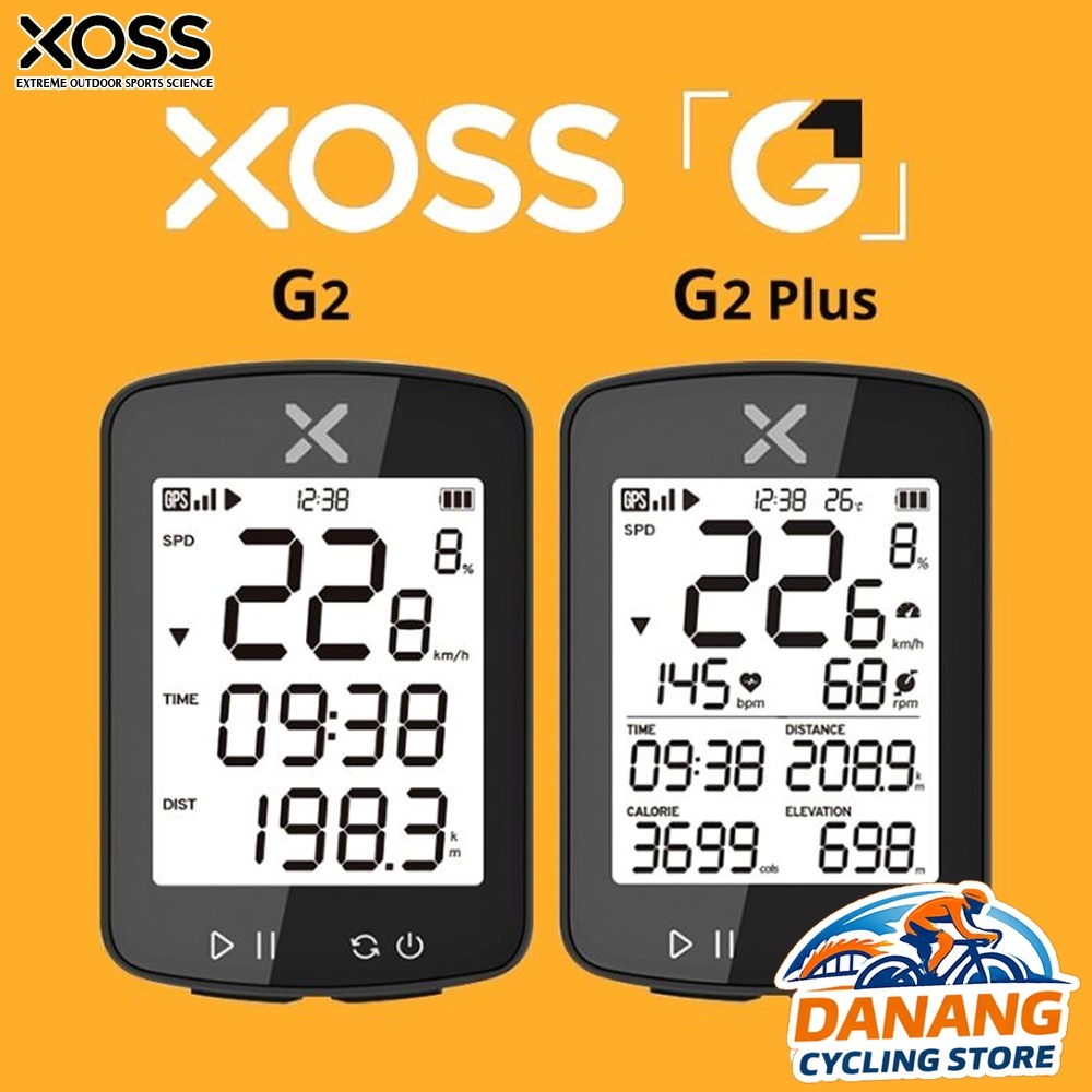 Đồng Hồ Đo Tốc Độ Xe Đạp GPS XOSS G2 / G2+  – Định Vị Vệ Tinh, Đo Tốc Độ (Tặng Dán Màn Hình)