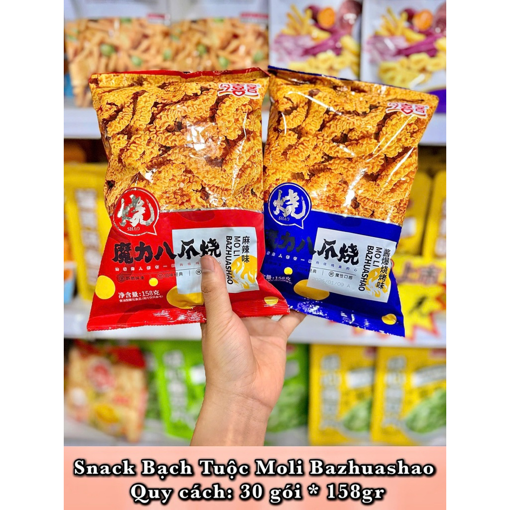 Snack Bạch Tuộc Moli Gói To 158g Giòn Siêu Ngon