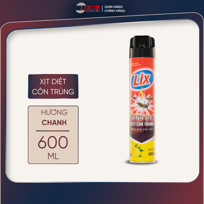 [GIFT] Xịt Diệt Côn Trùng Lix 600ml – Diệt Nhanh Muỗi, Gián, Kiến an toàn