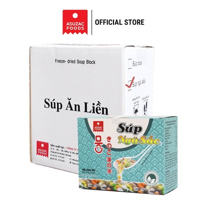 Thùng 6 hộp Súp ngũ sắc Asuzac (30g x 6 hộp) - Chay mặn đều dùng được
