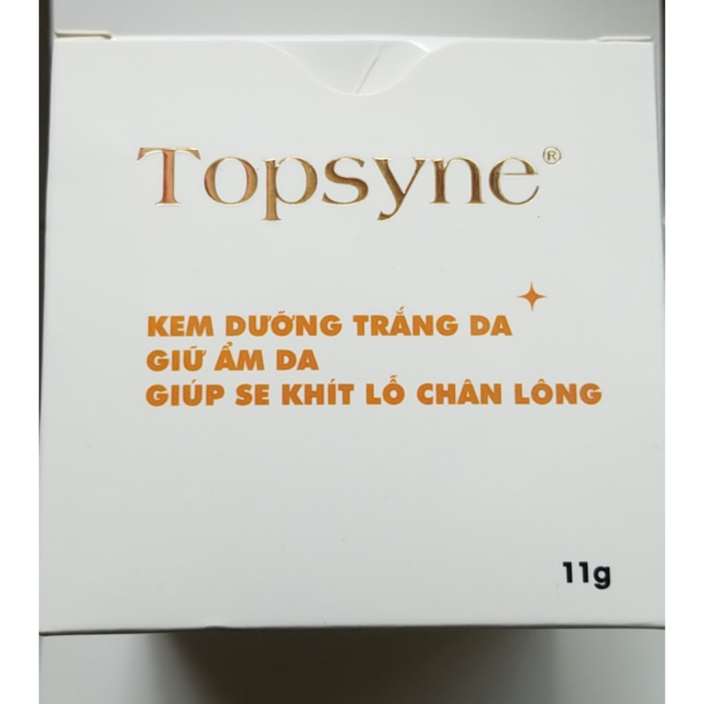 KEM TOPSYNE DƯỠNG TRẮNG DA, GIỮ ẨM, SE KHÍT LỖ CHÂN LÔNG