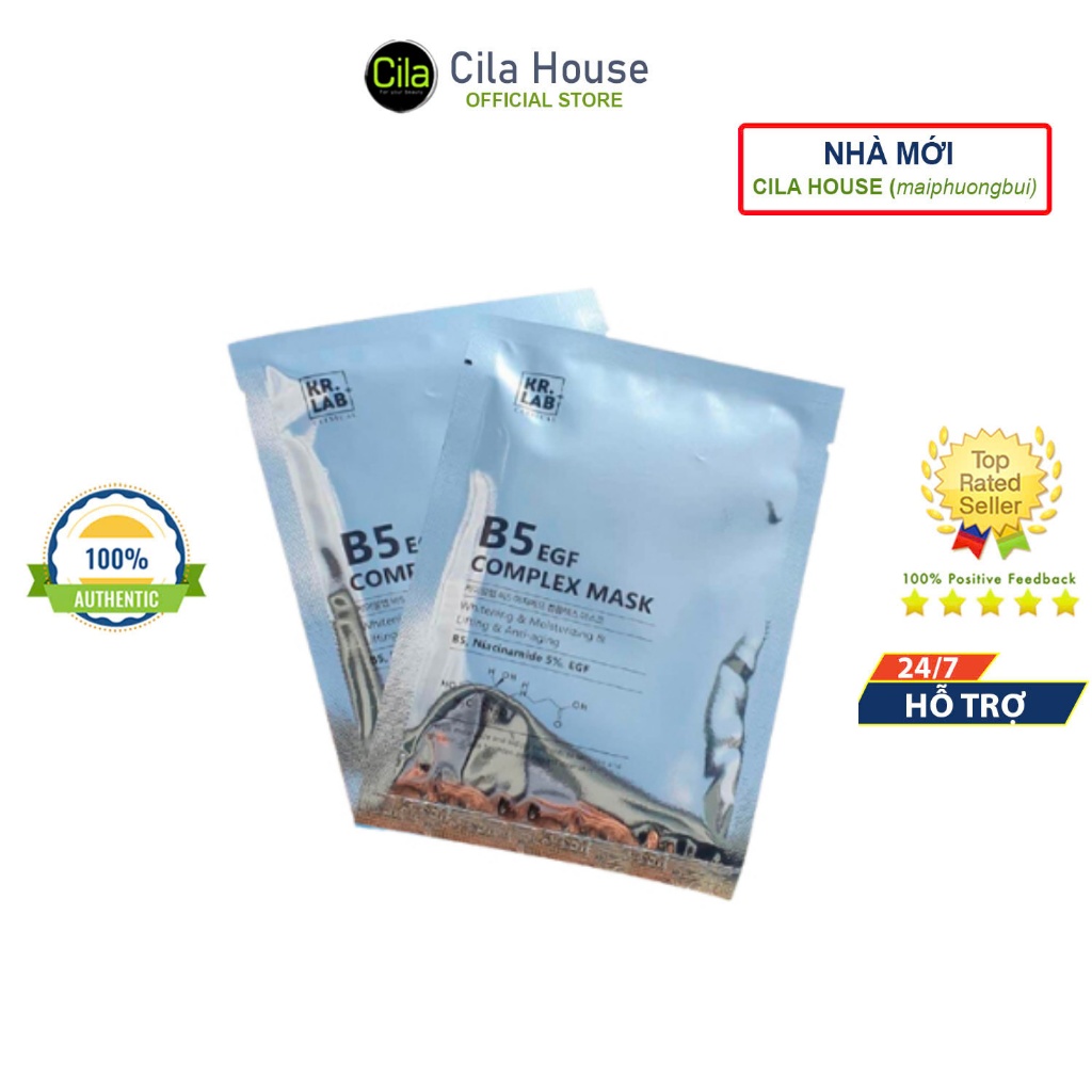 Combo Mặt Nạ Kr.Lab+ B5 EGF Complex Phục hồi, tái tạo da - Cila House