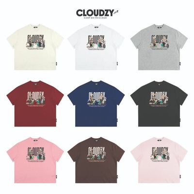 Áo thun boxy nam nữ oversize basic tay lỡ phông kiểu dáng form boxy rộng unisex CLOUDZY CHILDHOOD