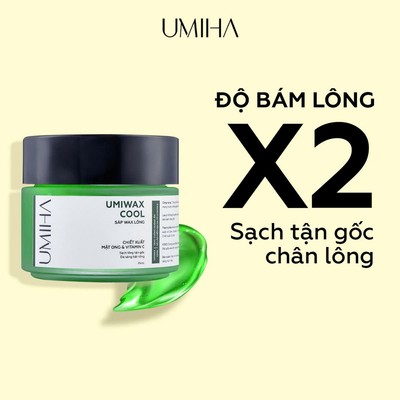 Sáp wax lông cho vùng Chân Tay UMIHA (75ml) - Wax lông lạnh, bổ sung Vitamin C giúp sáng da