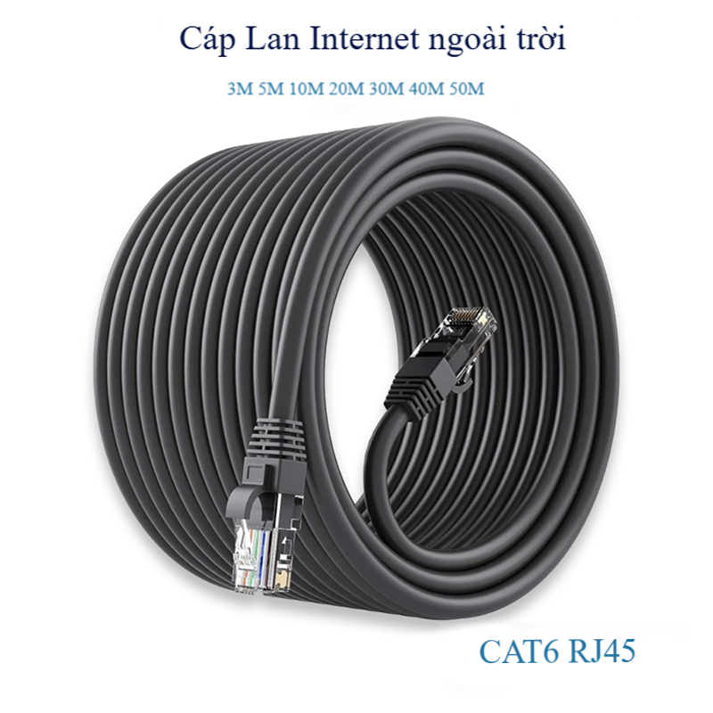 Cáp mạng Gigabit 1000Mbps Dây mạng bấm sẵn 2 đầu Dây mạng dài 10m Cáp mạng router  Dây mạng game